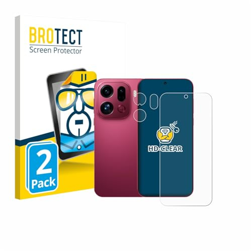 BROTECT Schutzfolie für Oppo Find X9 Pro | (Display+Kamera) 2 Stück Transparenter Displayschutz Made in Germany Klare Displayschutz-Folie Clear Einfache Montage