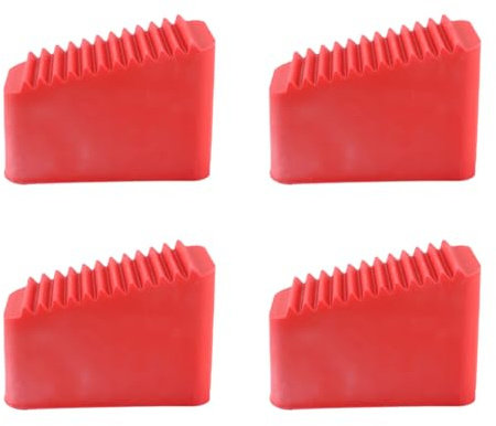 Gutol 4 Pieces Replacement Ladder Caps Foot Wear-resistant Wooden Ladder Protective Caps Non-Slip Feet Rubber Feet