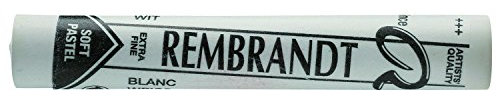 Rembrandt weiche Pastelle - Weiß Supersoft 100.5 - Lebendige Farbkreide in Premiumqualität - Hohe Lichtechtheit - Metallfreies Pigment