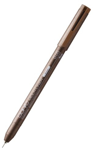 Copic Multiliner 0,05 mm, Brown, Fineliner mit einer feinen Spitze und wasserbeständiger Pigmenttinte