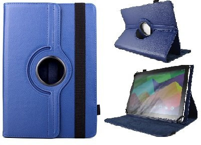 Funda Giratoria para Tablet Bq Aquaris M10 10.1 Quad Core - Azul Oscuro