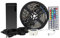 SUPERNIGHT 5050 SMD 5M 16.4ft RGB 300 LED Streifen Kit Strip Licht Lichtband Lichtstreifen Set Wasserdicht IP65 in Schwarz PCB mit 44 Tasten Fernbedienung + EU Plug DC 12V Netzteil