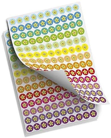 TimeTEX Belobigungs-AufkleberSternchen bunt, 520 Stk.