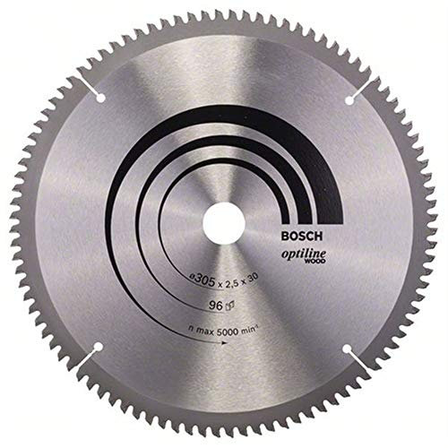 Bosch Professional 1x Kreissägeblatt Optiline Wood (Sägeblatt für Holz, Ø 305 x 30 x 2,5 mm, 96 Zähne, Zubehör Kreissäge)