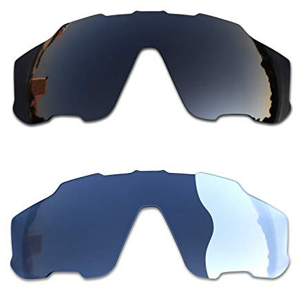 SOODASE Para Oakley Jawbreaker Gafas de sol Negro/Fotocromismo 2 Pares Lentes de repuesto polarizadas