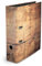 Holzmichl - Ordner Aktenordner Motivordner Pappe DIN A4 ca. 8 cm breit Motiv Holz-Optik rustikal braun Männer Frauen