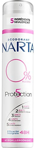 Narta Protection 5 0% Déodorant Hypoallergénique Spray pour Femme 1 Unité