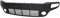 Griglia radiatore nera con sede fendinebbia, compatibile con FIAT PUNTO EVO dal 10/2009
