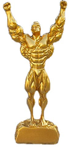 YQLKD Statuen Skulpturen Bodybuilding Figuren Muskel Männer Harz Statue Fitness Zimmer Handwerk Dekor