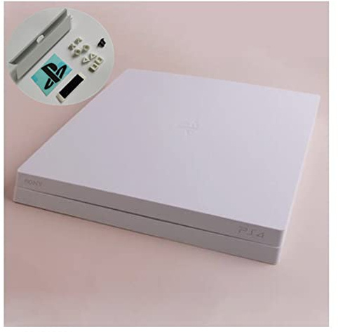 JMXLDS New Replacement Top Upper & Bottom Lower Housing Shell Case Cover Protective Cover for PS4 Pro Console White