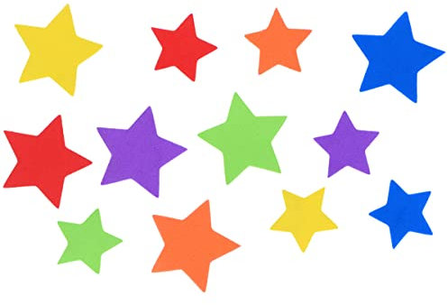 INNSPIRO Stelle pretagliate in EVA da 42 mm. 32 mm. 100u., ideale per artigianato con bambini, decorazioni e attività creative