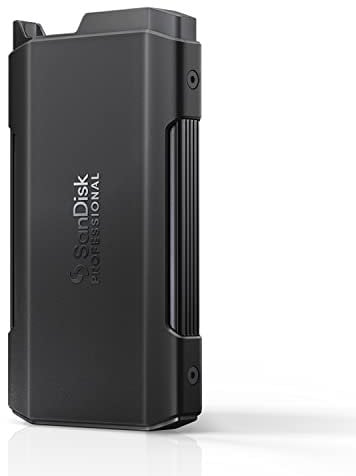 SanDisk PROFESSIONAL PRO-BLADE TRANSPORT 0 TB (mobile Premium-SSD für schnelle, modulare Workflows, USB 3.2 Gen 2x2, 2.000 MB/s Lesen/Schreiben)