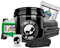 Nuke Guys Auto Wasch Eimer Set Skull Bucket 3,5GAL + Thick Shampoo 3L Kanister mit Messbecher & Ausgießhahn + Gamma Dryer Trockentuch + Waschhandschuh