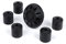 MOTO NOSTRA Abdeckkappen Set Radmutter/Felge D=35mm CNC, schwarz matt kompatibel für Vespa ET2, ET4, GT, GTL, GTS, GTV, LX, LXV, S, Piaggio Fly, Hexagon, Liberty, MP3, Sfera