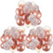 XEANCO Balloons 50 Pcs, Beautiful 10 inches Latex Balloons, Party Balloons, Wedding Balloons for Decoration, Perfect for YOUR beautiful Parties, Birthdays (Rose Gold & Confetti-50 Pcs) (XB-1)