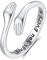 INFUSEU Ring Umarmung Silber 925, Sterling-silber Verstellbar Modell 7-8 Ring In Form Einer Umarmung Um Ihren Finger Zu Umarmen