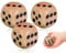 KAPSING 3 Stück Würfelspiel Würfel Holz 30mm, Natur Holz Spielwürfel, Kartenspiel Partyspiele zubehör
