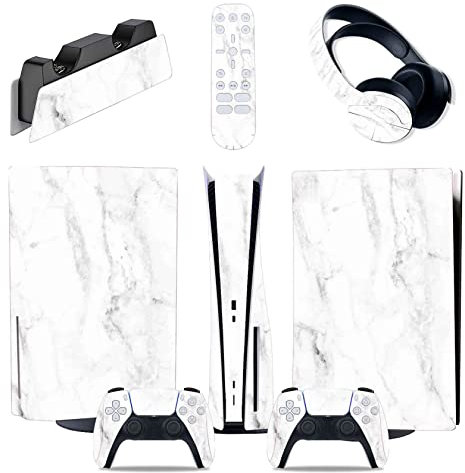 Para PS5 Consola Disc Edition & Digital Edition Pegatina Vinilo Calcomanía Cubierta Para Ps5 Mando & Estación Carga & Auriculares & Mando Multimedia 88998 Sin Burbujas Sin Espuma Antiarañazos(Size:Dig