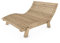 TUGA - Holztech Gartenliege Relaxliege Liege - Franzi (Lärche) Breite 140cm Einstiegshöhe 40cm