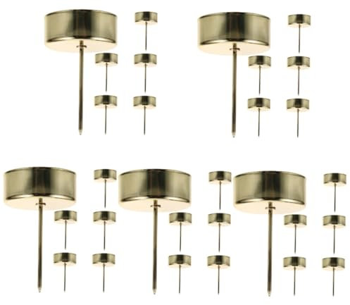 Warmhm 30 STK Kerzenhalter Teelichttasse für den Urlaub Kerzenbasis Säulenkerzenständer christbaumkerzen Halterung Christbaum kerzenständer Gastgeschenke Weihnachtsdekoration Eisen