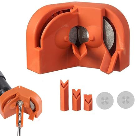 Grishay SharpMax Pro, Libiyi SharpMax Pro, Outfany Drill Bit Sharpener, Multipurpose Drill Bit Grinding Sharpener, DIY Sharpening Tool, High Hardness Drill Bit Grinding Sharpener for All Bits (Orange)