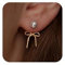 Schleifen Ohrringe mit Perlen für Damen, dangle schleifen ohrringe für damen,14K Gold Plattierte Dangle Ohrringe, Trendige Perlenohrringe mit Bowknot, Elegante Schmuckgeschenke für Frauen und Mädchen