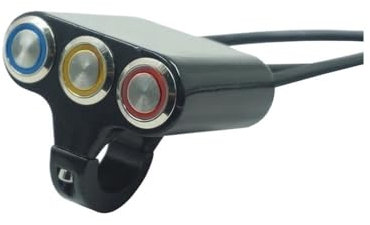 Motociclo interruttore a levetta Interruttori Per Moto Da 22 Mm Manubrio Fendinebbia Avvisatore Acustico Pulsante Start Kill Switch Con Indicatore Universale Per Per Yam&aha