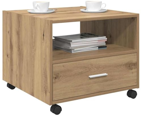 vidaXL Coffee Table Artisan Oak 55 x 55 x 45cm Engineered Wood