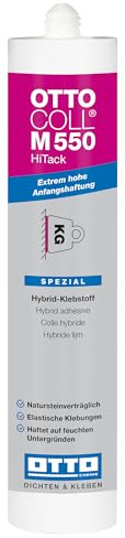OTTOCOLL M550 HiTack Hybrid-Klebstoff mit extrem hoher Anfangshaftung elastisch (Weiß)