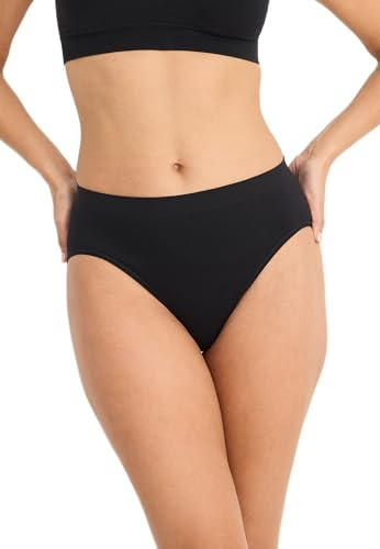 Jockey Seamfree Hi-Cut - Nahtlose Damen Unterwäsche, atmungsaktive High Waist Unterhosen, Seamless Slip ohne störende Nähte, Microfaser Women Underwear mit breitem Bund