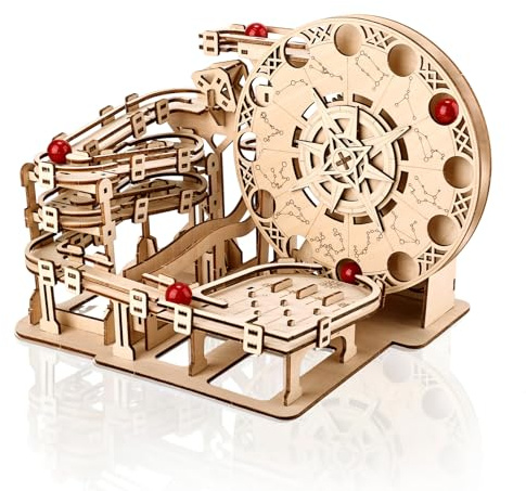 Cuteefun 3D-Holzpuzzle mit Mechanischen Zahnrädern [178Pcs] | DIY-Bastelset für Erwachsene & Jugend, Schreibtischdekoration & Geschenk für Geburtstag Weihnachten (Astrolabium Kugelbahn)