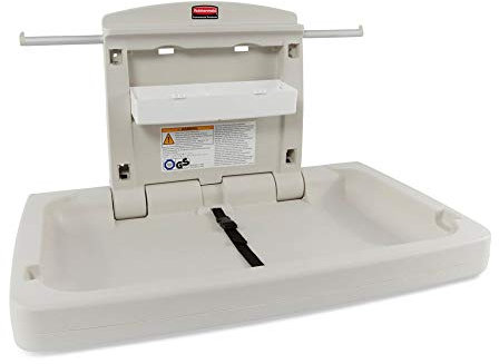 Rubbermaid Commercial Products FG781888LPLAT Horizontale Baby-Wickelstation, Platin
