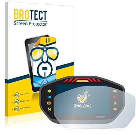 BROTECT (2 Stück Schutzfolie für Ducati Monster 1200S Colour-TFT-Display Displayschutz Folie Made in Germany, Ultra-Klar