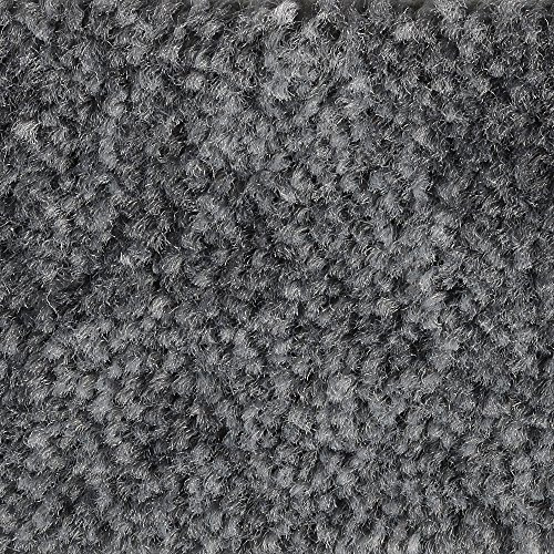 Teppichboden Auslegware Meterware Velour meliert grau anthrazit 400 cm und 500 cm breit, verschiedene Längen