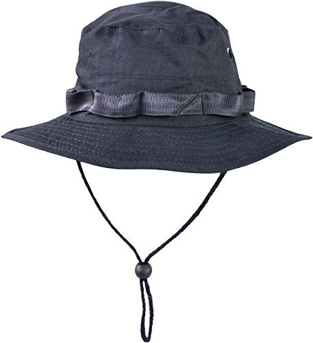normani Australian Outdoor Hut Boonie Hat in vielen Farben und Grössen Farbe Marine Größe S