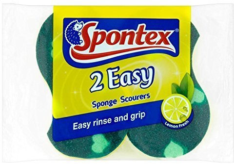 Spontex Easy Sponge Scourer - Pack of 2, Total 14