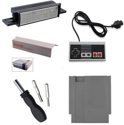 Link-e - Lot d'Accessoires Compatible avec Réparation de Console et Jeu Nintendo NES
