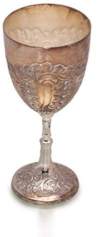 Antikas Verre à prunk - Gobelet exclusif en argent - Superbe flûte de mariage - Calice décoratif.