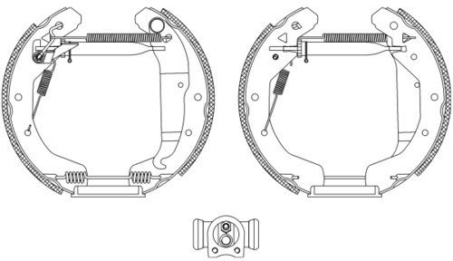 TMD Friction Services 84049001 Bremsbackensatz