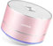 LENRUE A2 Bluetooth Speaker, Pink Mini Speakers with LED Lights, Ultra-Portable Speaker with Crystal Clear Audio for On-the-Go Listening, For iPhone, iPad, (Rose Gold)