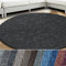 casa pura Teppich London | viele Größen | pflegeleichter Flacher Schlingenflor | Flurteppich, Wohnzimmerteppich, Küchenteppich, Schlafzimmerteppich (Anthrazit - rund 200 cm Durchmesser)