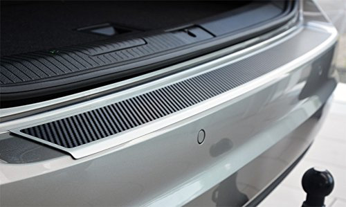 WGS Ladekantenschutz Stoßstangenschutz Lackschutz mit ABKANTUNG Carbon auf AluNox® (2044-504) PASSEND Siehe Beschreibung!