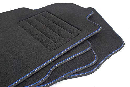 Velour Fußmatten Satz für Opel Astra H (2004-2012) - Premium Qualität - 4-teilig - Passgenau