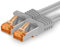 Cat7 Cable de Red Ethernet LAN - 1,5m - Gris - 1 Pieza Cat 7 Sftp Pimf Lszh - 10 GB s RJ45 Connectores Cat6a compatible con Cat5 Cat6 Cat.7 Cat8