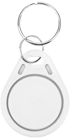 Waizmann.IDeaS® 1x WEISS RFID Tag 1K 13,56 MHz Transponder Anhänger Schlüsselanhänger Wasserdicht [KEIN EINKAUFSWAGENCHIP !!!]