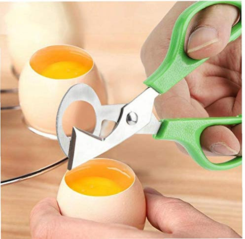 Casecover Stainless Steel Quail Eggs Opener Egg Scissors Egg Skimmer Egg Shell Cutter 1pc