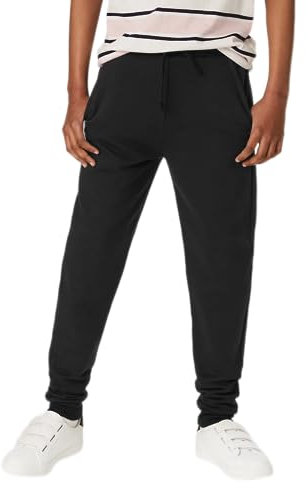 Listers Schoolwear Kids Boys Plain Slim Fit Joggers Ages 3-18y Gym Sports Elastic Waist Jogger Jog Bottoms Girls Unisex Black Navy Royal Olive Grey