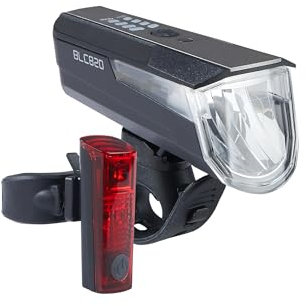 Büchel BLC 720 Fahrradlichter Set I 70/30/15 Lux I StVZO zugelassen mit bis zu 14h Akkulaufzeit I Aufladbares Fahrrad licht LED für vorne + hinten I Rücklicht Fahrrad, fahrradlicht vorne I Micro-USB
