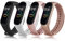 Wanme Cinturino per Xiaomi Mi Smart Band 4 /Mi Band 3, 4 Pezzi Cinturini Morbido Silicone per Xiaomi Mi Band 4 3 Braccialetto