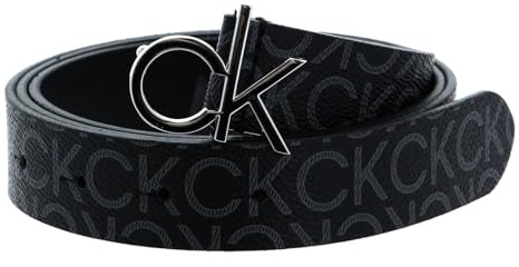 Calvin Klein Gürtel Re-Lock Logo Belt 30MM Mono W110 Black Mono schwarz